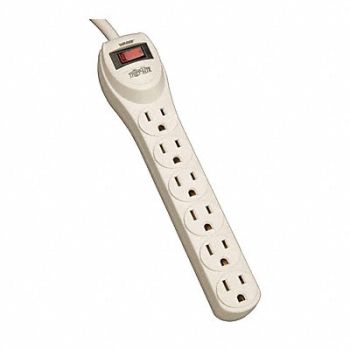 TRIPP LITE Outlet Strip 6 Outlets 4 ft Cord L, 43MC69