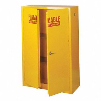 SANDUSKY Flammable Safety Cabinet 45 gal Yellow, 43NF91