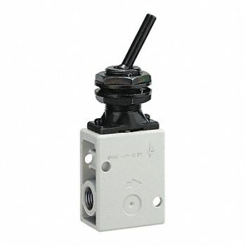 SMC Mechanical Valve 2/3 Port 1/4 Push, 43NG43