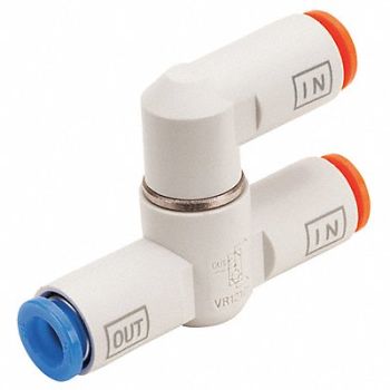 SMC Shuttle Valve 3/8 Applicable Tube OD, 43NL24