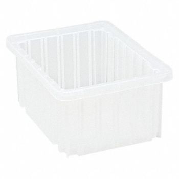 QUANTUM STORAGE SYSTEMS Grid Containers Clr 10-7/8x8-1/4x5, 43NW04