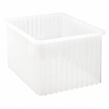 QUANTUM STORAGE SYSTEMS Grid Containers Clr 22-1/2x17-1/2x12, 43NW11