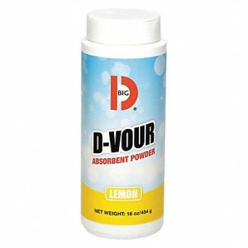 BIG D Absorbent Powder Canister Lemon 1lb. PK6, 43PD93