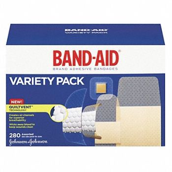 BAND-AID Bandages Variety PK280, 43PE72
