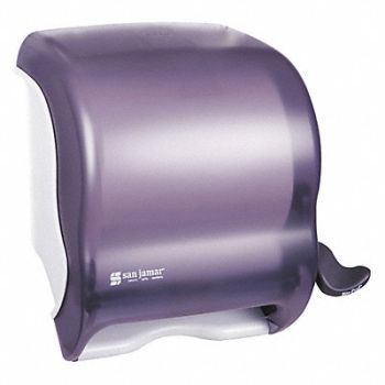 SAN JAMAR Towel Dispenser Lever Roll Classic Black, 43PG87