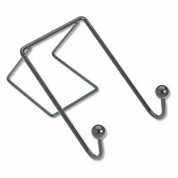 FELLOWES Hook Coat Wall Wire Black, 43PT70