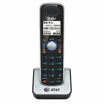 AT T Cordless Phone 2 Line Black, 43RN53