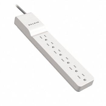 BELKIN Surge 6 Outlet White Rotating Plug, 43RN85