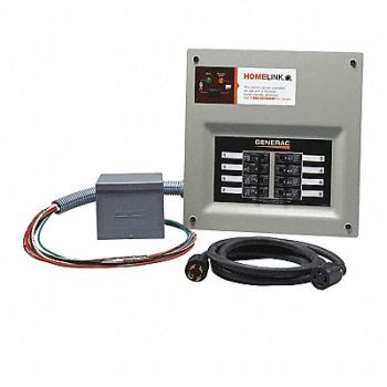GENERAC Generator Tswitch Kit 30A 6-8 Circuits, 43VZ77