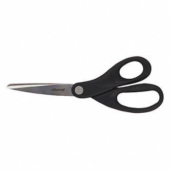 UNIVERSAL Scissors 8 Straight Stainless Steel, 43WA95