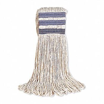 RUBBERMAID COMMERCIAL PRODUCTS Mop Head White Cotton, 43WU80