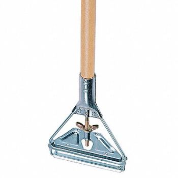 RUBBERMAID COMMERCIAL PRODUCTS Wet Mop Handle 60 in L Natural, 43WX49
