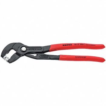KNIPEX Hose Clamp Pliers 10 L x 3-17/64 W, 54JD87