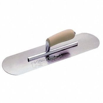 KRAFT TOOL Pool Trowel Round 3 x 10 in Swedish SS, 43Y452
