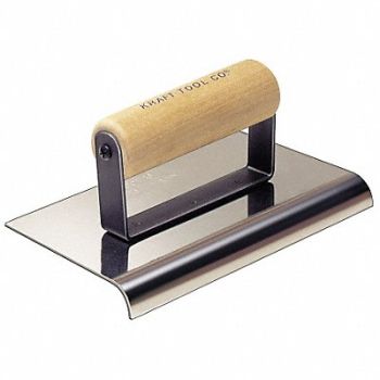KRAFT TOOL Sidewalk Edger SS/Wood 5/8 in Radius, 43Y514