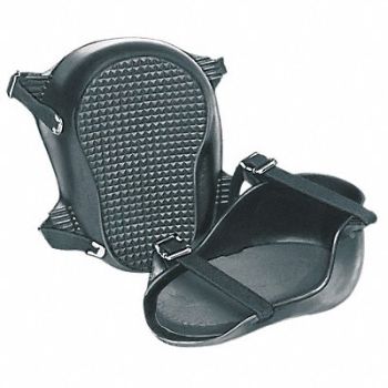 KRAFT TOOL Knee Pads Rubber/Rubber Cushion Black PR, 43Y537