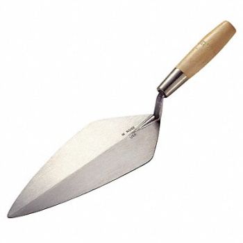 KRAFT TOOL Brick Trowel Narrow London 4-3/4 x 11 in, 43Y539