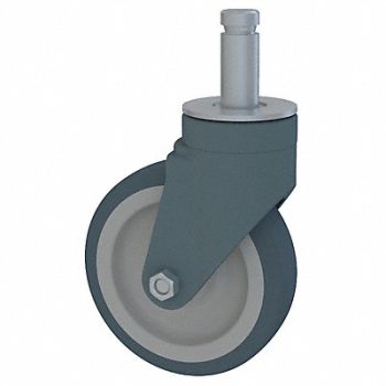 METRO Rigid Stem Caster H5 In 24 In Channel PR, 43Y735