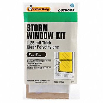 FROST KING Weatherstrip 6 ft Clear, 43Y847