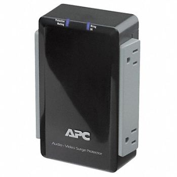 APC BY SCHNEIDER ELECTRIC Audio/Video Surge Device Blk 5-15P 1800W, 43Y958