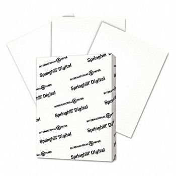 SPRINGHILL Paper 8.5X11 Vel Brist White PK250, 43YG06
