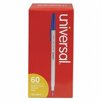 UNIVERSAL Ballpoint Pen Medium Blue PK60, 43YG64