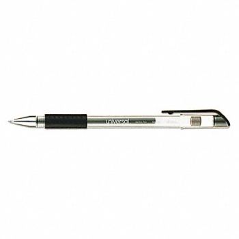 UNIVERSAL Ballpoint Pen Gel Medium Black PK12, 43YH06