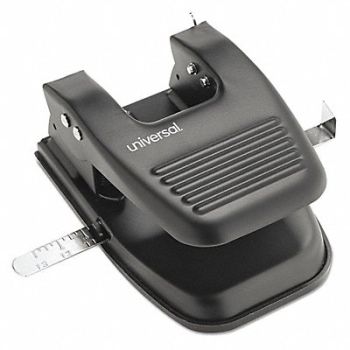 UNIVERSAL Punch 2-Hole Black, 43YK51