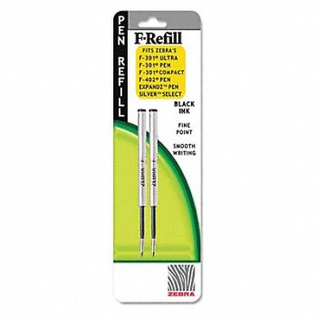 ZEBRA Refill for F Pen Fine Black PK2, 43YK64