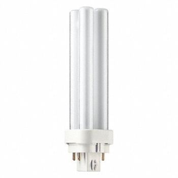 PHILIPS Plug-In CFL Bulb 4100K 13W 13 000 hr, 492Z12