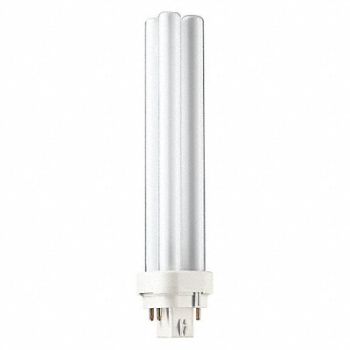 PHILIPS Plug-In CFL Bulb 4100K 26W 13 000 hr, 492Z19