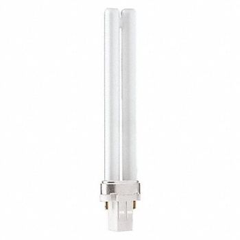PHILIPS Plug-In CFL Bulb 4100K 13W 10 000 hr, 492Z07