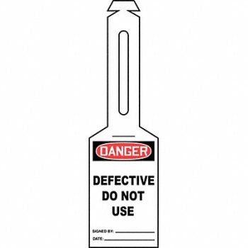 ACCUFORM Loop n Strap Danger Tag 5 1/4in H PK25, 43Z176