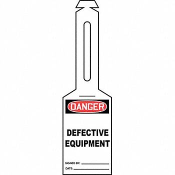 ACCUFORM Loop n Strap Danger Tag 5 1/4in H PK25, 43Z177