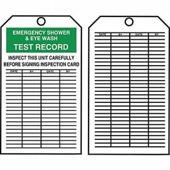 ACCUFORM Inspection Tag By The Roll 6.25x3 PK250, 43Z219