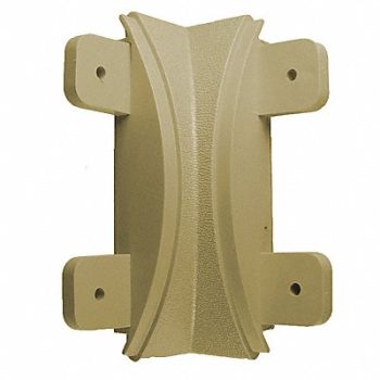 PAWLING CORP Inside Corner 1-1/16 x 5 In Tan Screw In, 43Z959