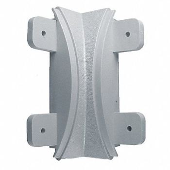 PAWLING CORP Inside Corner 1-1/16 x 5 In Silver Gray, 43Z962