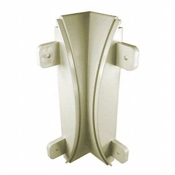 PAWLING CORP Inside Corner 1-3/4 x 8In Ivory Screw In, 43Z982