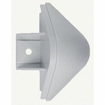 PAWLING CORP End Cap Silver-Gray 4-1/8In, 43Z994