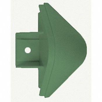 PAWLING CORP End Cap Teal 4-1/8In, 43Z995