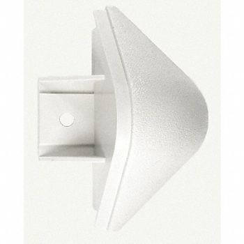 PAWLING CORP End Cap Linen White 4-1/8In, 43Z996