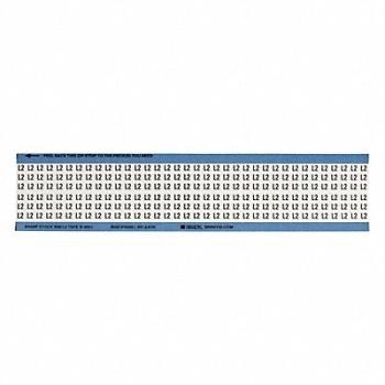 BRADY Wire Markers Legend L2 Black/White PK25, 43ZG49