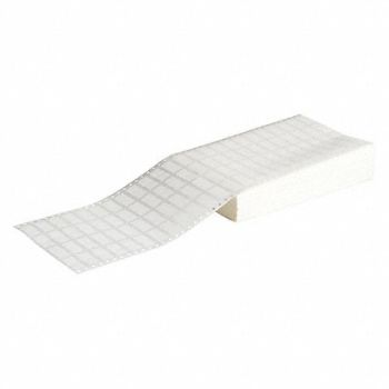 BRADY Dot Matrix Labels 1.5 W x 0.75 H Wht, 43ZK11