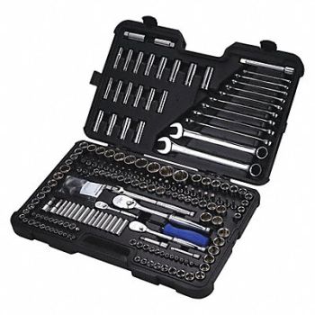 WESTWARD Master Tool Set SAE/Metric 204 pieces, 440A57