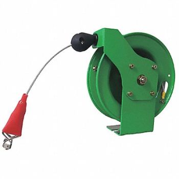 SPEEDAIRE Cable Reel 50 ft Powder Coated Green, 440G03