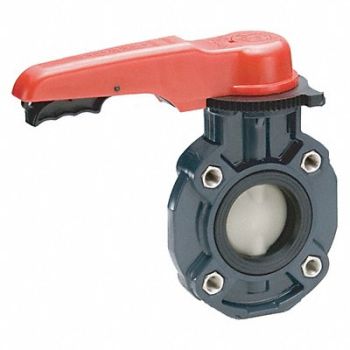 ASAHI Valve Lug PVC 8 Pipe Sz Lever Handle, 442R85