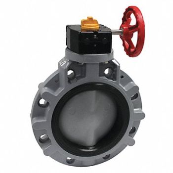 ASAHI Valve Wafer CPVC 8 Pipe Sz Gear Handle, 442R99