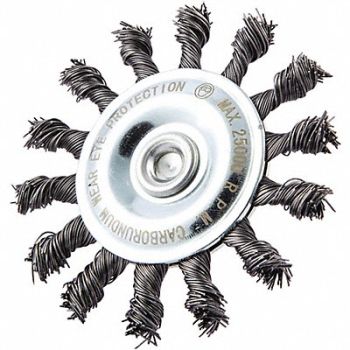 GRAINGER APPROVED Wire Wheel Brush 0.014 Dia Wire, 443M17