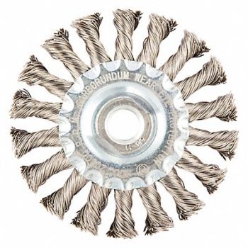 GRAINGER APPROVED Wire Wheel Brush 0.014 Dia Wire, 443M29