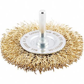 GRAINGER APPROVED Wire Wheel Brush 0.020 Dia Wire, 443M32
